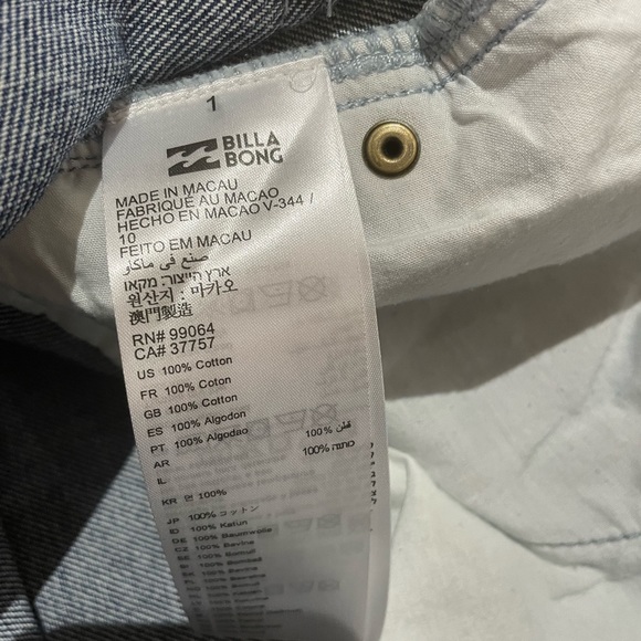 Striped Denim Mini Skirt - Picture 7 of 11